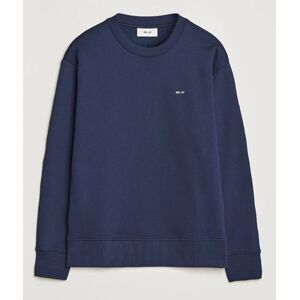 NN07 Briggs Logo Crew Neck Sweatshirt Navy Blue men L Blå