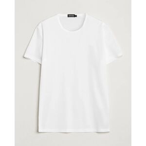Zegna Filoscozia Pure Cotton Round Neck T-Shirt White men XL Hvid