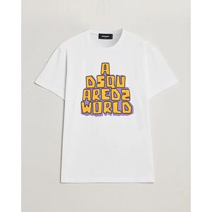 Dsquared2 Cool Fit Logo Crew Neck T-Shirt White men M Hvid