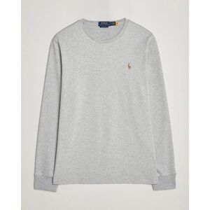 Polo Ralph Lauren Luxury Pima Cotton Long Sleeve T-Shirt Light Grey men M Grå