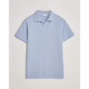 Filippa K Soft Lycra Polo T-Shirt Faded Blue men L Blå