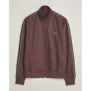 Fred Perry Taped Track Jacket Brick Red men M Rød