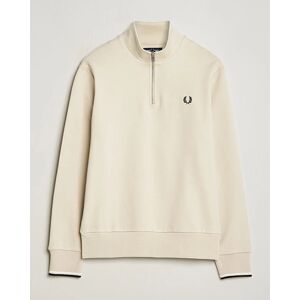 Fred Perry Half Zip Sweatshirt Oatmeal men M Beige