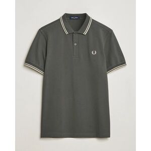 Fred Perry Twin Tipped Polo Shirt Field Green men L Grøn