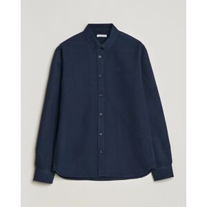 KnowledgeCotton Apparel Harald Small Owl Regular Oxford Shirt Total Ec men S Blå