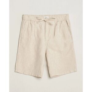 KnowledgeCotton Apparel Loose Linen Shorts Light Feather Gray men M Beige