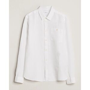 KnowledgeCotton Apparel Regular Linen Shirt Bright White men L Hvid