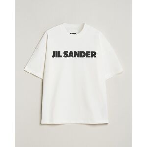 Jil Sander Round Collar Logo T-Shirt White men XL Hvid