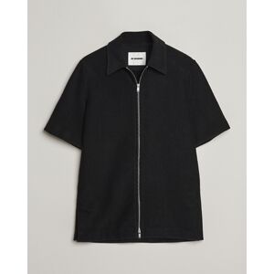 Jil Sander Full Zip Camp Shirt Black men L Sort