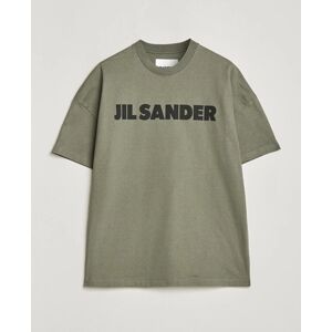 Jil Sander Printed Logo T-Shirt Thyme Green men S Grøn