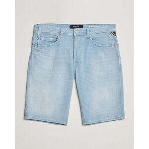 Replay RBJ901 Super Stretch Bio Denim Shorts Light Blue men W34 Blå