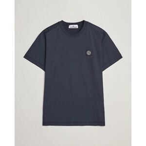 Stone Island Garment Dyed Cotton Jersey T-Shirt Navy Blue men M Blå