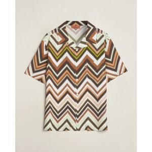 Missoni Zig Zag Printed Camp Shirt Brown/Green men M Brun