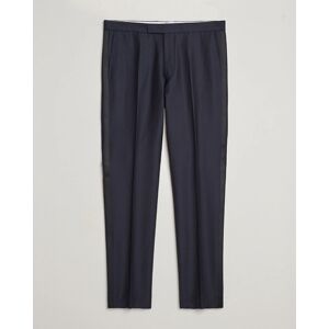 Oscar Jacobson Denz Wool Tuxedo Trousers Navy men 100 Blå