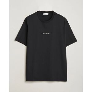 Lanvin Embroidered Logo T-Shirt Black men L Sort
