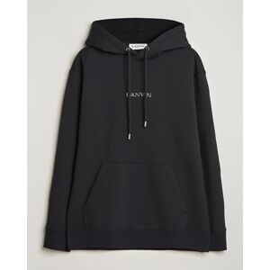 Lanvin Embroidered Logo Hoodie Black men L Sort