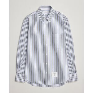 Thom Browne Button Down Poplin Shirt Navy Stripes men L Hvid