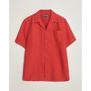 Vilebrequin Carhli Resort Short Sleeve Shirt Mouline Rouge men L Rød