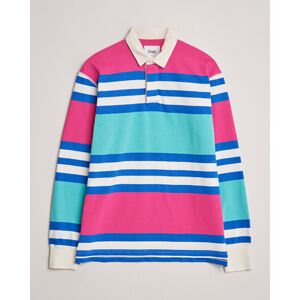 Drake's Long Sleeve Stripe Rugby Shirt Multi men M Flerfarvet