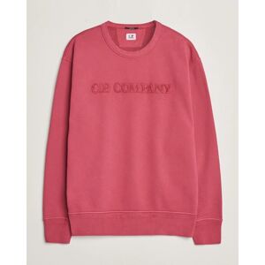 C.P. Company Resist Dyed Cotton Logo Sweatshirt Wine men L Rød