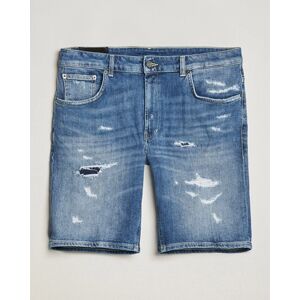 Dondup Derek Destroyed Denim Shorts Medium Blue men W30 Blå