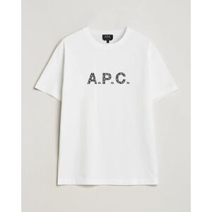 A.P.C. Paisley Logo Crew Neck T-Shirt White men M Hvid