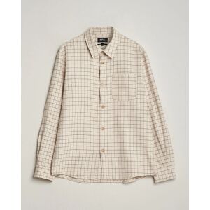 A.P.C. Trek Checked Overshirt Ecru men XL Beige