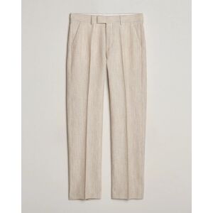 Tiger of Sweden Tenser Wool/Linen Canvas Trousers Natural White men 46 Beige