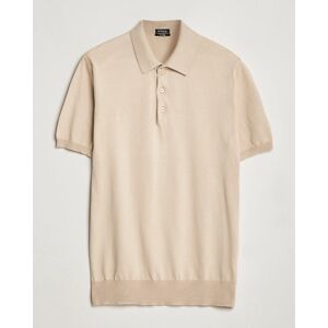 Kiton Sea Island Cotton Polo Beige men L Beige