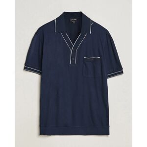 Giorgio Armani Short Sleeve Riviera Polo Navy men 50 Blå