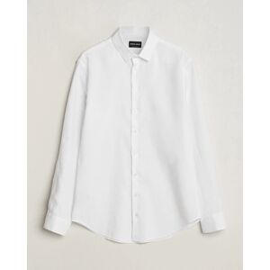 Giorgio Armani Slim Fit Linen Shirt White men L Hvid