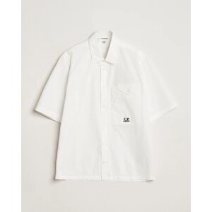 C.P. Company Short Sleeve Popline Shirt White men L Hvid
