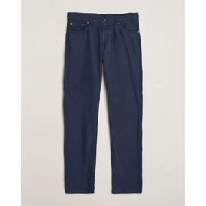 GANT Cotton/Linen 5-Pocket Trousers Marine men W30L32 Blå