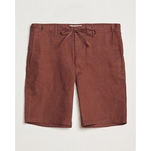 GANT Relaxed Linen Drawstring Shorts Cognac Brown men XL Brun