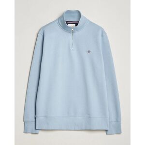 GANT Original Shield Half Zip Sweater Dove Blue men XXL Blå