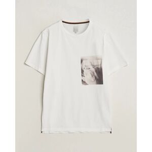 Paul Smith Organic Cotton Printed T-Shirt White men S Hvid