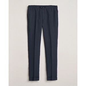 Paul Smith Linen Drawstring Trousers Navy men W36 Blå