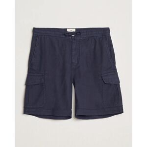 Morris Cargo Linen Shorts Blue men L Blå