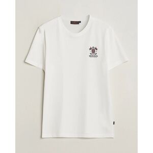 Morris Crew Neck Cotton T-Shirt Off White men M Hvid