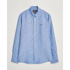 Morris Douglas Linen Button Down Shirt Blue men M Blå