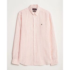 Morris Douglas Linen Stripe Shirt Orange men L Orange