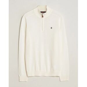 Morris John Merino Half Zip Off White men M Hvid