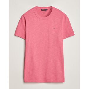 Morris Watson Slub Crew Neck T-Shirt Pink men S Pink