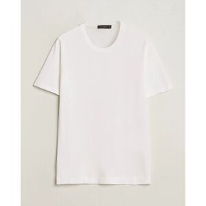 Oscar Jacobson Brian Knitted Cotton T-Shirt White men S Hvid