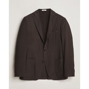 Boglioli K Jacket Check Wool Blazer Dark Brown men 52 Brun