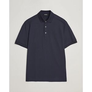 Zegna Cotton/Silk Polo Navy men 50 Blå