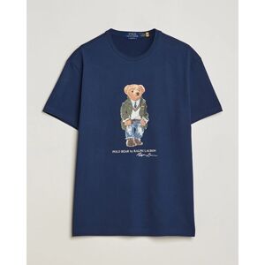 Polo Ralph Lauren Printed Bear Crew Neck T-Shirt Newport Navy men L Blå