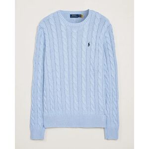 Polo Ralph Lauren Cotton Cable Pullover Blue Hyacinth men M Blå