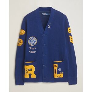 Polo Ralph Lauren Cotton Varsity Patch Cardigan Royal Combo men M Blå