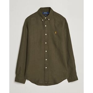 Polo Ralph Lauren Slim Fit Linen Button Down Shirt Armadillo men L Grøn